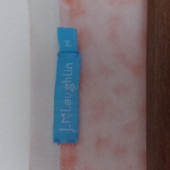 J Mclaughlin Cotton Modal Blend Leopard Ombre Lightweight Sweater Orange Size M - Picture 5 of 7